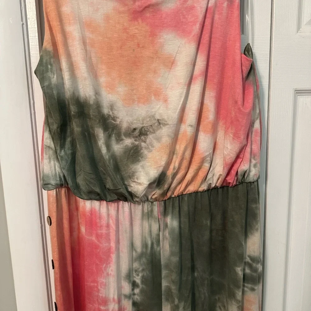 Tie Dye Jumpsuit NEW, Size 2x - Picture 2 of 10